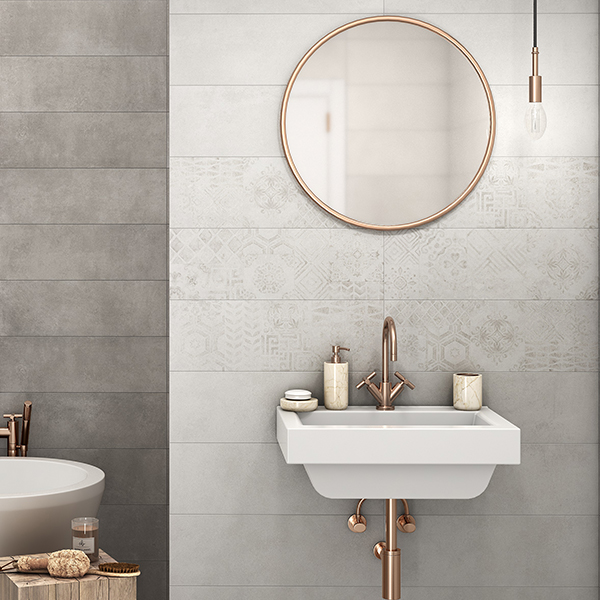 Faïence murale effet "béton ciré" CLARENS - 20 CMx60 CM ép.8,5 MM