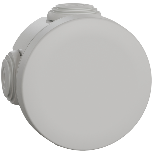 Boîte de dérivation ronde en saillie Schneider Mureva Box étanche IP55 - 4 entrées de câble de 20 mm - Ø 60 mm