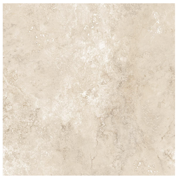 Carrelage intérieur grès cérame émaillé rectifié effet pierre Tradition - 60,0 cm x 60,0 cm - coloris Travertin beige