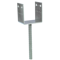 Pied de poteau en U à sceller largeur 90 mm Simpson Strong-Tie PPD90/70G