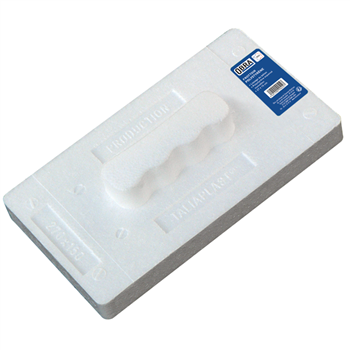 Taloche en polystyrène - Obra - lissage du béton - longueur 270,00 MM - largeur 150 MM