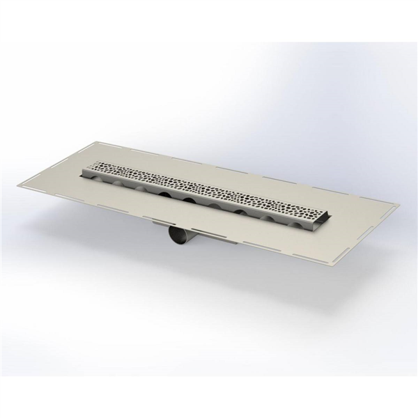 CANIVEAU DOUCHE PLAT L 1000 PERLE RG100-PERLE