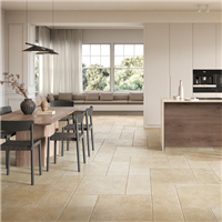 Carrelage effet pierre en grès cérame - Pietra D'Itria - 60,4 cm x 60,40 cm - ép. 8,2 mm - Sabbia