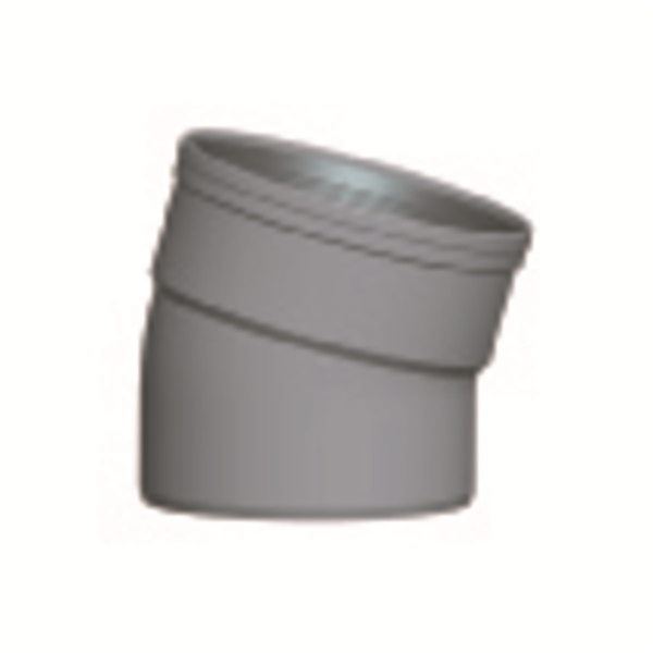 COUDE PVC CR8 MALE FEMELLE 15° D 125 ASSAINISSEMENT A JOINT