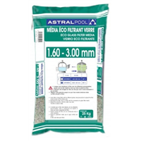 Verre filtrant pour piscine Sandglass - granulométrie 1.6/4 mm - sac de 25 kg