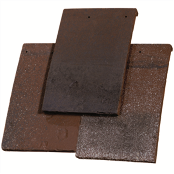 Tuile terre cuite plate Bocage Bastide 1BGB Terreal - Vieux toit foncé