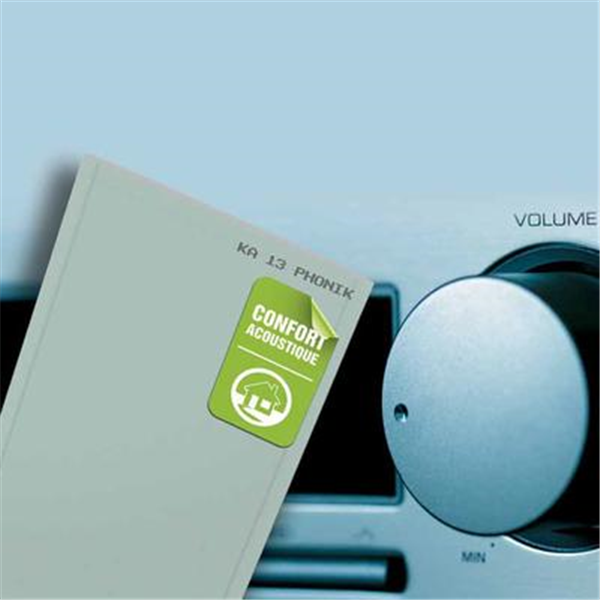 Plaque de plâtre acoustique - Knauf BA13 Phonik - 2,60 M x 1,20 M - ép. 13,0 MM