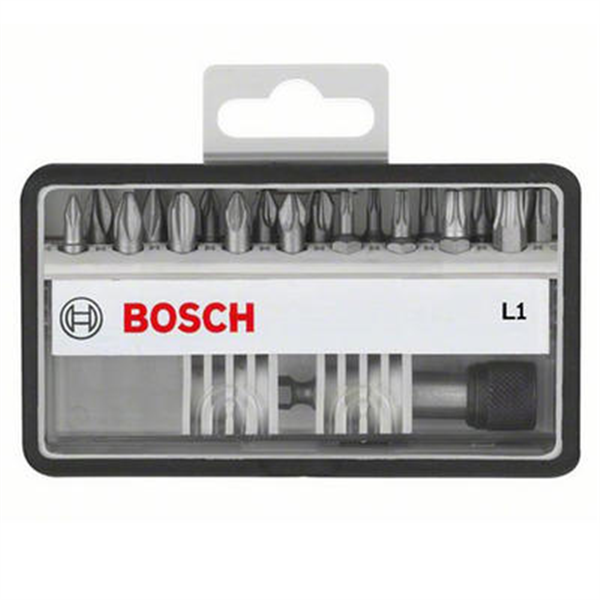 Coffret d'embouts de vissage Bosch extra-dure 18 pièces + porte-embout
