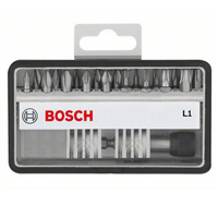Coffret d'embouts de vissage Bosch extra-dure PH PZ Torx 18 pièces + porte-embout