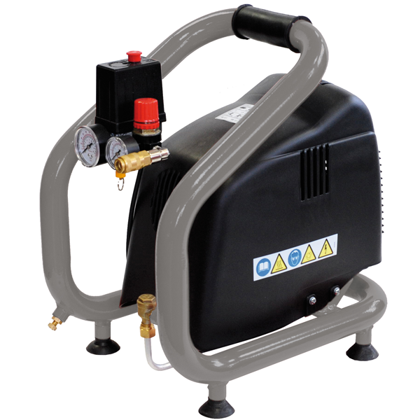 Compresseur air portable Prodif 3L 6.6 m3/h 8 bar 230 V monophasé sans huile