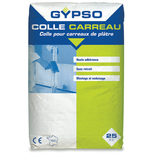Colle pour carreaux de plâtre haute adhérence - Gypso - sac de 25,0 KG