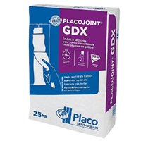 Enduit à séchage pour joints avec bande - Placojoint GDX - Sac de 25 kg