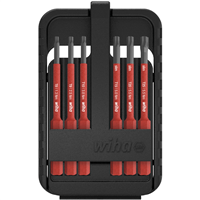 Coffret de 6 embouts isolés slimBit Wiha Torx T8 T9 T10 T15 T20 T25