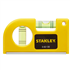 Niveau à bulle de poche Stanley 2 fioles base aimantée longueur 8,7 cm