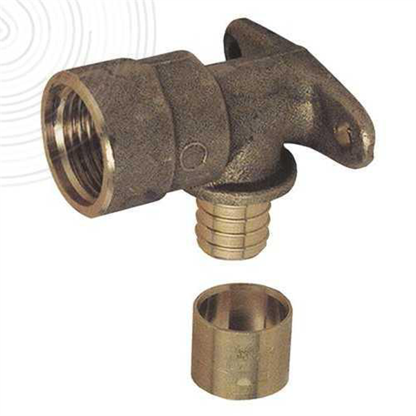 Coude long avec base de fixation 12 1/2