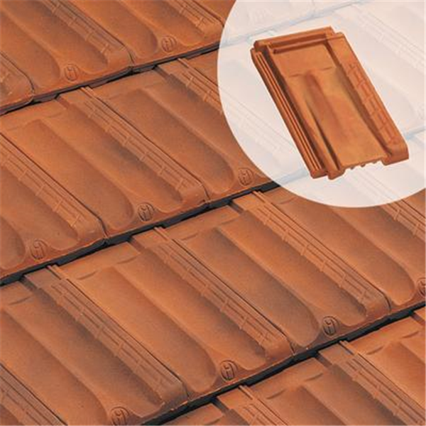 Tuile chatière en terre cuite - Marseille Poudenx - avec grille de section 34 cm² - Rouge vieilli