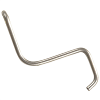 Crochet ''V2'' fixation pour égout/rive droite/plain carré CRV02 Edilians - Boîte de 100 pièces