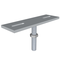 Connecteur réglable 2 directions Wood Basic pour structure horizontale sur vis de fondation Weasyfix