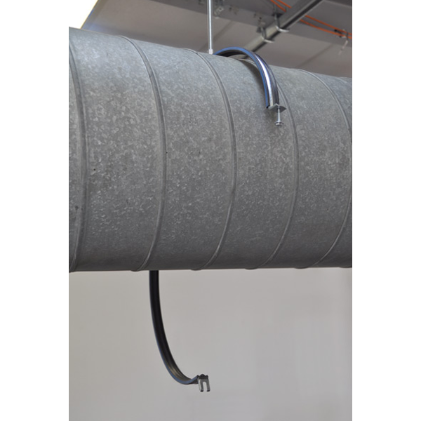 Collier de serrage isolé pour gaine de ventilation - Erico - Tige M8/M10 - Ø 400 mm - Boîte de 10