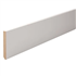 Plinthe à angles vifs en MDF hydrofugé et prépeint en blanc - section de 15 MM x 80 MM - longueur 2440 MM