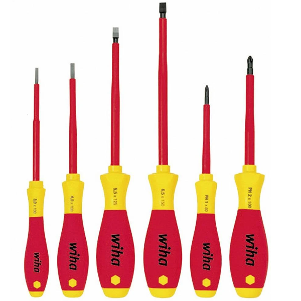 Jeu de tournevis Fente PH 6 pièces 1000 V