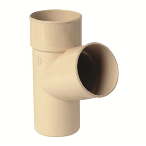 Culotte simple mâle-femelle 67°30 pour tube de descente Ø 80 mm - Sable