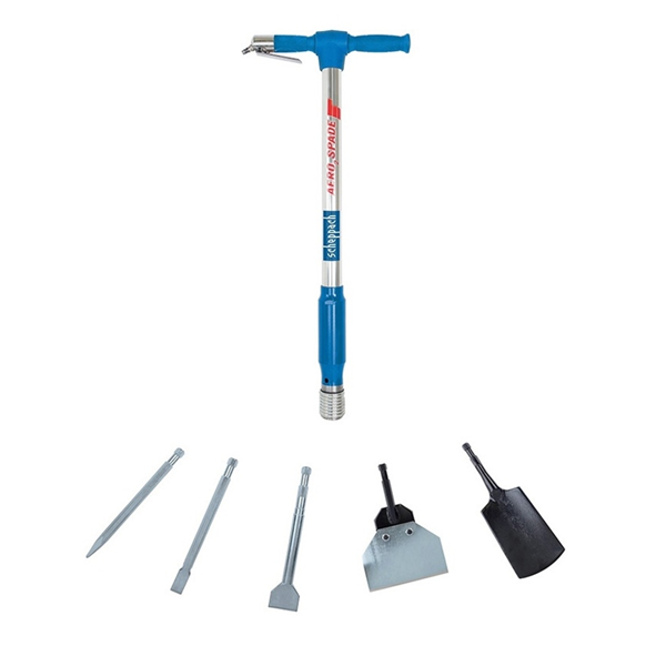 Bêche pneumatique Scheppach Aero2Spade Outil universel 5 en 1 6.3 bar 280l/min