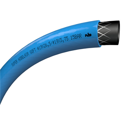 Tuyau armé souple pour air comprimé Super Nobelair Soft - 15 bar - diamètre 12.7 mm - longueur 25 m