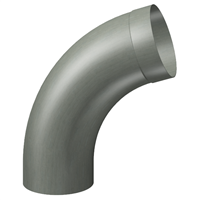 Coude tulipé à 72° prePatina ardoise Eco Zinc Rheinzink pour tuyau de descente de gouttière de 80,0 MM