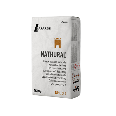 Chaux blanche NHL 3,5 pour bâtis et supports anciens - Nathural - sac de 25 kg