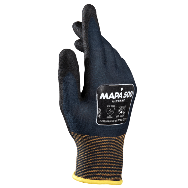 Gant de manutention milieux huileux et très salissants - Ultrane 500 Mapa - taille 11