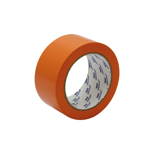 Adhésif PVC orange spécial bâtiment - Lima - Largeur 48 mm - ép. 155 microns - Lot de 24 rouleaux de 25 m