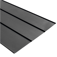 Tôle bac acier 0,50 MM prélaqué aspect joint debout Clipeo Bacacier - 450 MM x 2100,0 MM - Gris terre d'ombre RAL7022