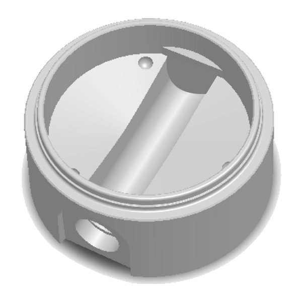Fond de regard EU PRO Ø800 - Borgne - pour 160 PVC / 150 FTE