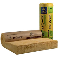 Rouleau laine de verre pour murs intérieurs - Monospace 35 Revêtu Kraft - R=2,10 m².K/W - 8,10 M x 1,20 M - ép.75 MM