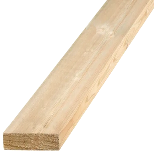 Planche en bois de sapin traité classe 2 - 110,0 MM x 38,0 MM - longueur 4,00 M