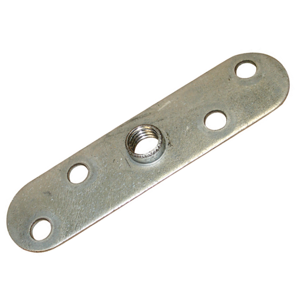 Platine pour fixation sur chant avec trou taraudé M12
