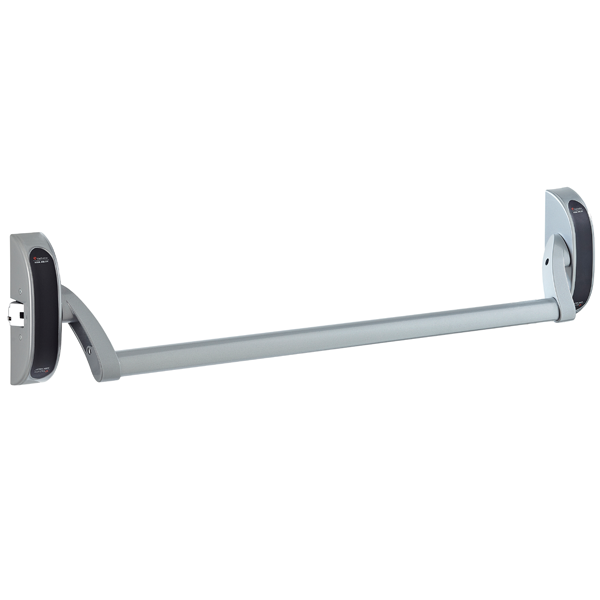 Serrure anti-panique Vachette 6810 CFPF gris porte bois métal réversible avec gâche - 100 cm