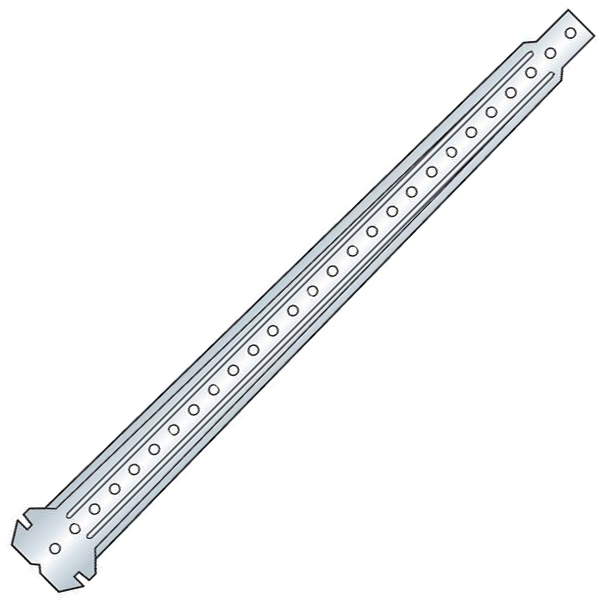 Suspente standard Siniat P41  pour fourrure S47 - plafond sous support bois - longueur 450 MM - boîte de 100