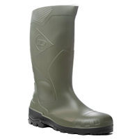 Bottes de sécurité et de pluie - PVC - Dunlop Devon Safety - Vert Kaki - Taille 44