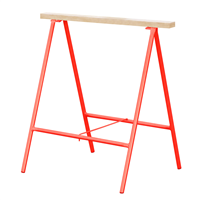 Tréteau pliant bois et métal Outifrance - 850 x 800 mm - hauteur de travail 820 mm