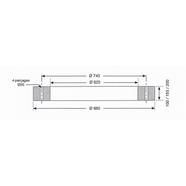 REH S/TETE H100 P/PUIT D800/1000
