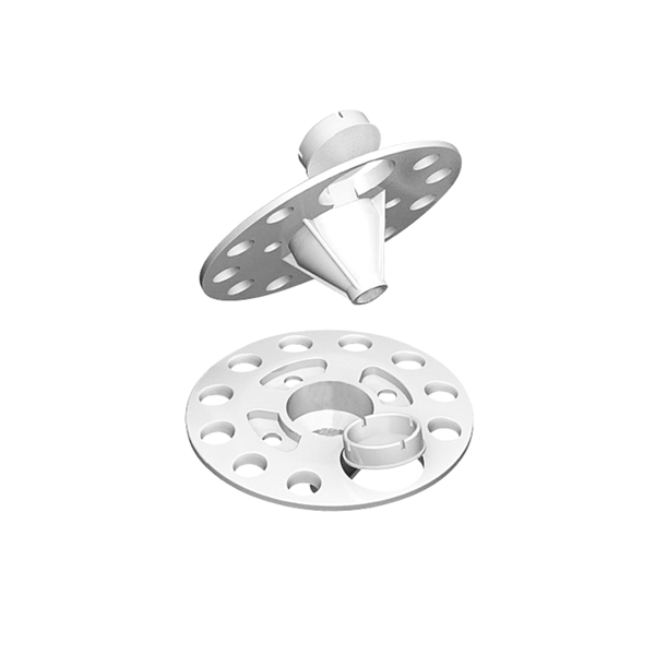 Rondelle pour isolants souples et rigides en polypropylène - ISO-RG - Diamètre 60,0 MM - Boîte de 100