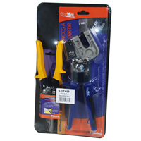 Lot de 2 outils : pince à sertir pour profilés et cisaille spécial plaquistes