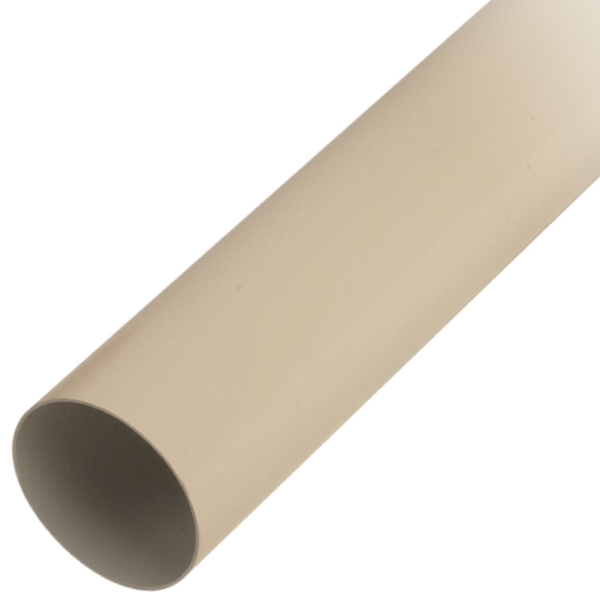 Tube de descente de gouttière rond Nicoll TD100 en Techtan Sable - diamètre 100 MM - longueur 4 M