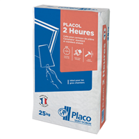 Colle pour carreaux de plâtre Placol 2 heures Placo - sac de 25,0 KG