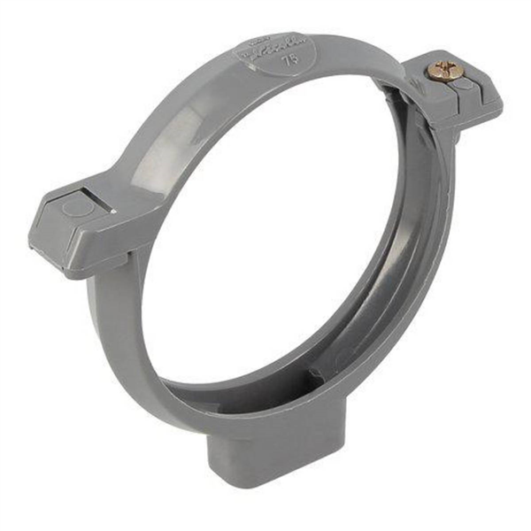 Collier à bride pour fixation canalisation PVC - Nicoll - Diamètre 75 mm