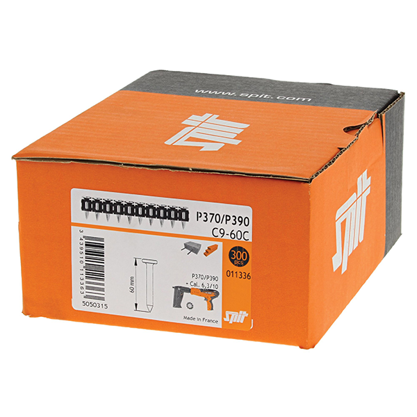 Clous tampon Spit C9-60 pour travaux béton et bois boîte de 300