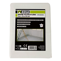 Bâche de protection imperméable pour chantier - Bâche transparente - 5,00 M x 3,00 M - 15,00 M²
