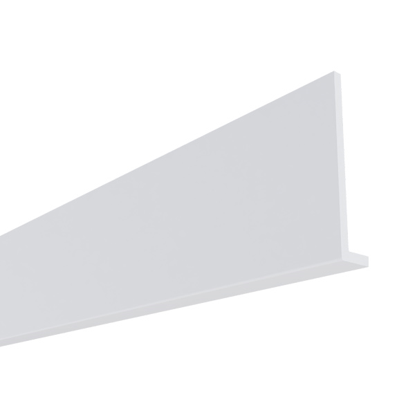 Planche de rive PVC Rivecel L9 à profil carré - Blanc - Haut. 175,00 MM - ép. 9,00 MM - Long. 5,00 M